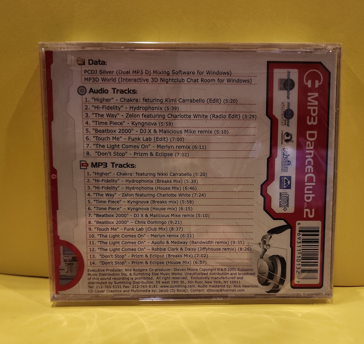 Nile Rodgers - MP3 Dance Club Vol.2 - 2001 - SE-1013-2 New - Sealed - CDs Nile Rodgers - MP3 Dance Club Vol.2 - 2001 - SE-1013-2 New - Sealed - CDs
