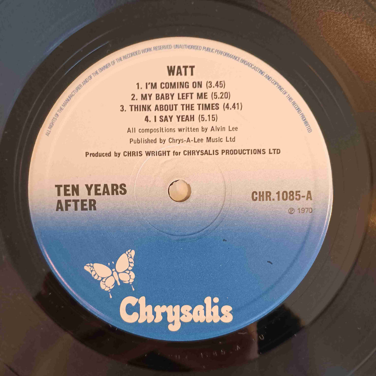 Ten Years After - Watt UK Import - CHR 1085 Used - EX - Vinyl Ten Years After - Watt UK Import - CHR 1085 Used - EX - Vinyl