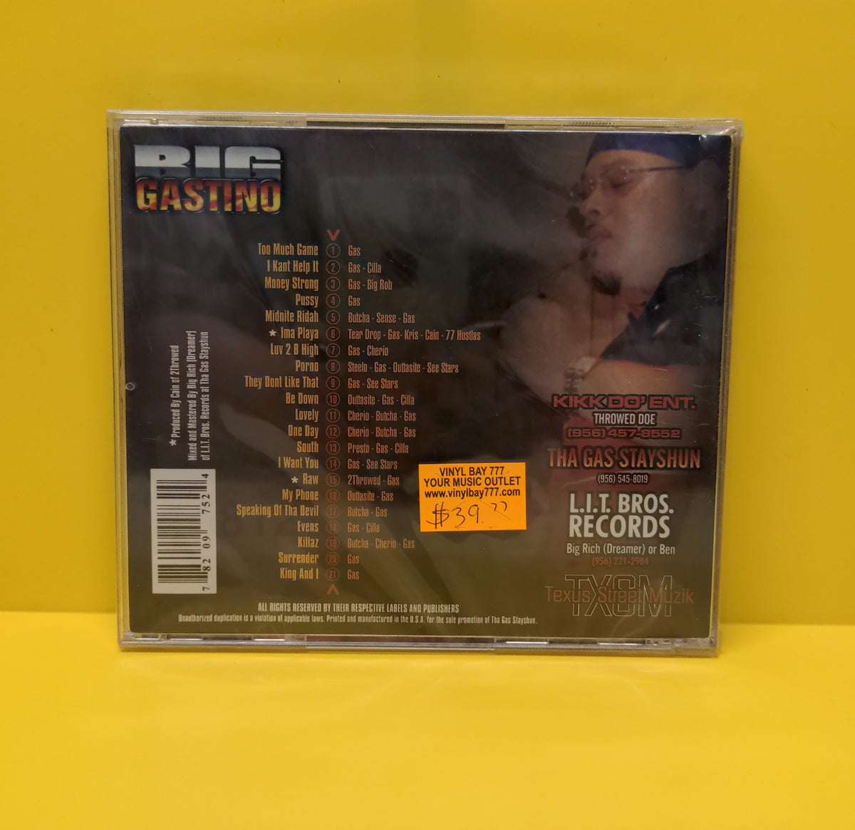 Big Gastino - Who Hold Wut - GS 001 New - Sealed - CDs Big Gastino - Who Hold Wut - GS 001 New - Sealed - CDs