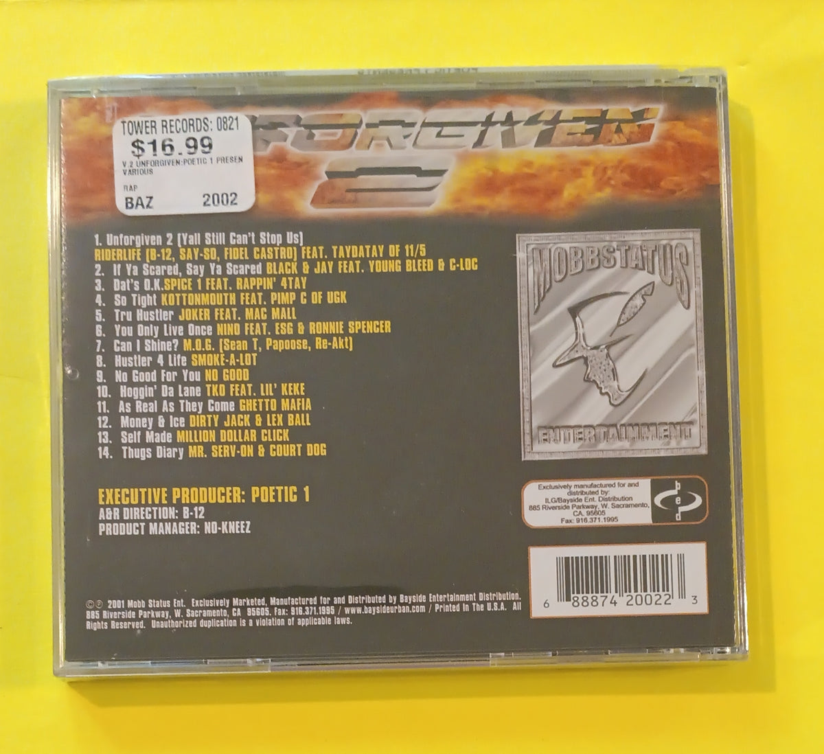 Various - Poetic 1 Presents Unforgiven 2: Addicted - 2001 - MOBB-2002-2 New - Sealed - CDs Various - Poetic 1 Presents Unforgiven 2: Addicted - 2001 - MOBB-2002-2 New - Sealed - CDs