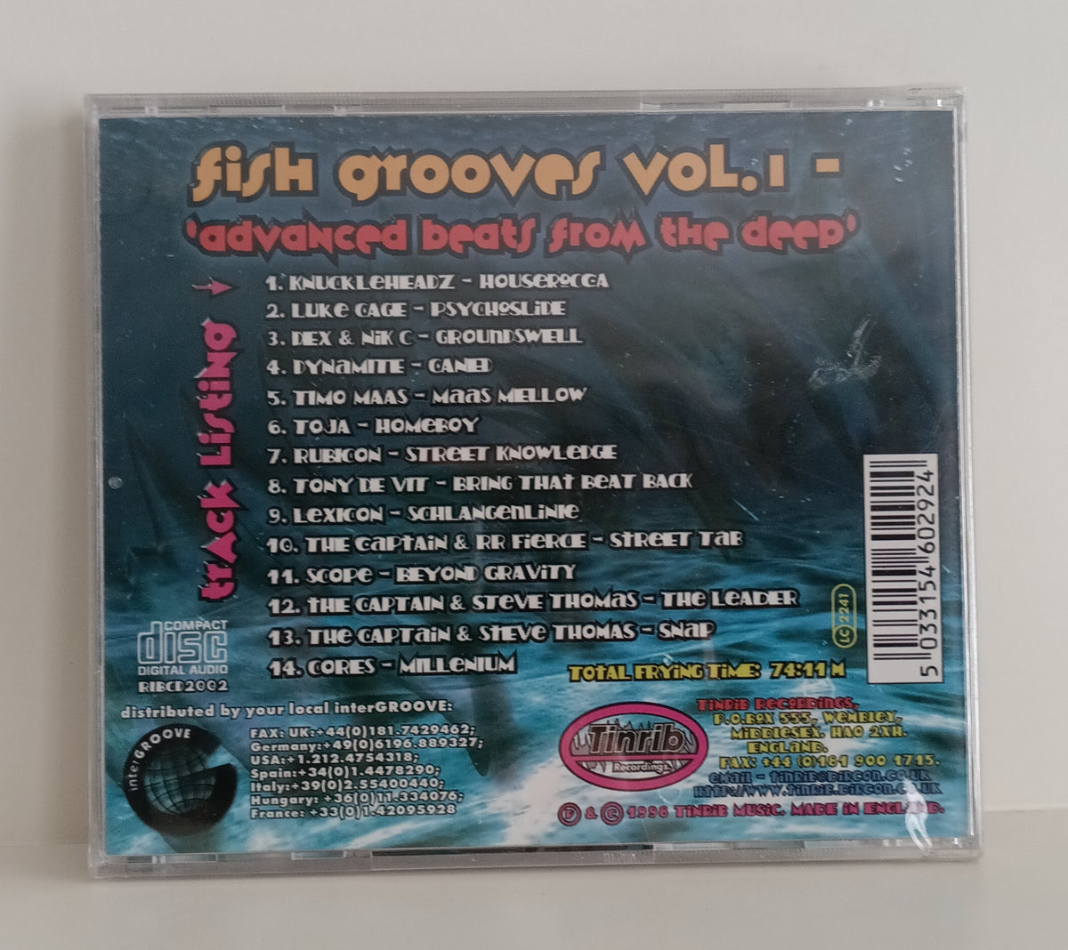 Steve Thomas - Fish Grooves Vol. 1 - 1998 - RIBCD 2002 New - Sealed - CDs Steve Thomas - Fish Grooves Vol. 1 - 1998 - RIBCD 2002 New - Sealed - CDs