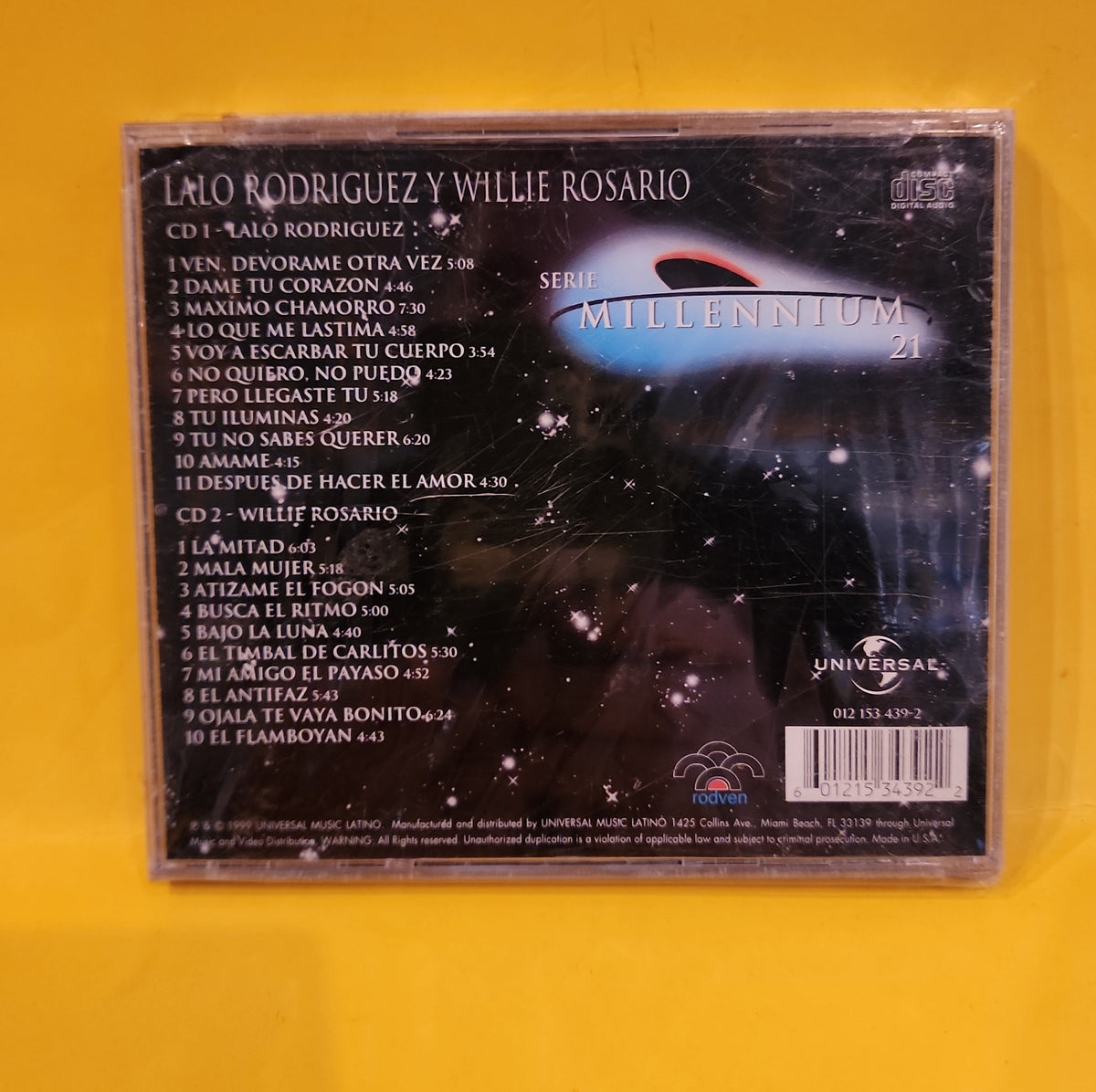 Lalo Rodriguez Y Willie Rosario - Serie Millennium 21 - 1999 - 012 153 439-2 New - Sealed - CDs Lalo Rodriguez Y Willie Rosario - Serie Millennium 21 - 1999 - 012 153 439-2 New - Sealed - CDs