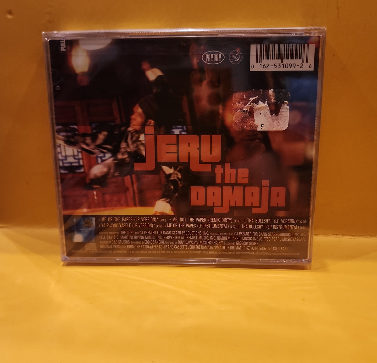 Jeru The Damaja - Me Or The Papes - 1997 - 162-531 099-2 New - Sealed - CDs Jeru The Damaja - Me Or The Papes - 1997 - 162-531 099-2 New - Sealed - CDs