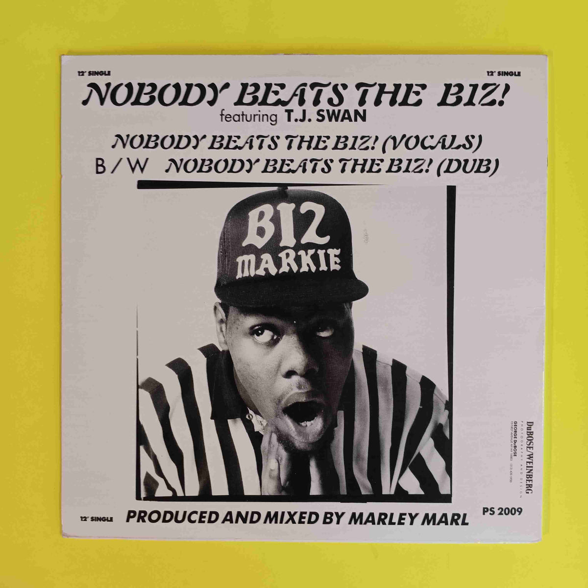 Biz Markie - Nobody Beats the Biz - 1987 - PS 2009 Used - VG+ - Vinyl Biz Markie - Nobody Beats the Biz - 1987 - PS 2009 Used - VG+ - Vinyl