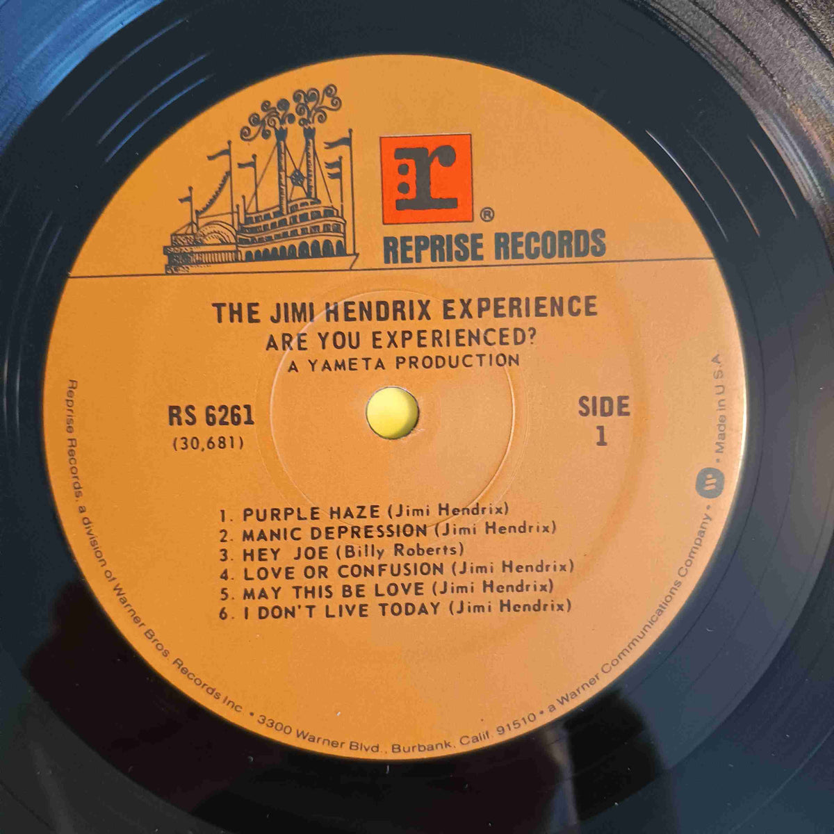 The Jimi Hendrix Experience - Are You Experienced Reissue w. Barcode - 1986 - RS 6261 Used - VG++ - Vinyl The Jimi Hendrix Experience - Are You Experienced Reissue w. Barcode - 1986 - RS 6261 Used - VG++ - Vinyl