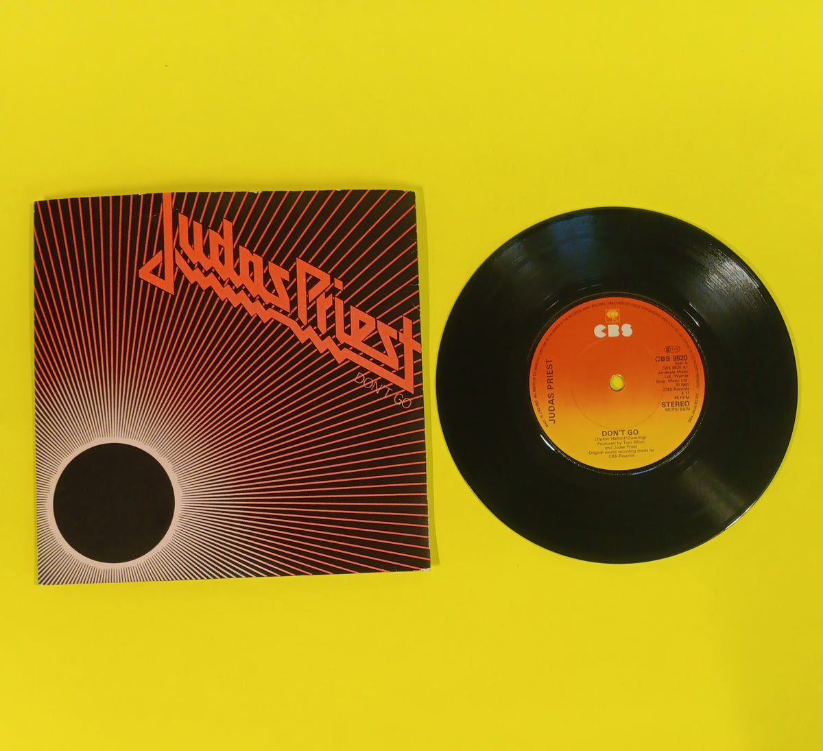 Judas Priest - Don't Go / Solar Angels (UK 7") - 1981 - CBS 9520 Used - EX - Vinyl Judas Priest - Don't Go / Solar Angels (UK 7") - 1981 - CBS 9520 Used - EX - Vinyl