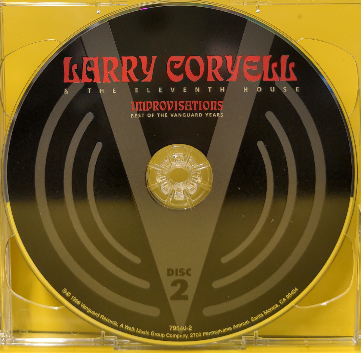 Larry Coryell & The Eleventh House - Improvisations (Best Of The Vanguard Years) - 1999 - 79540-2 Used - NM - 2xCD Larry Coryell & The Eleventh House - Improvisations (Best Of The Vanguard Years) - 1999 - 79540-2 Used - NM - 2xCD