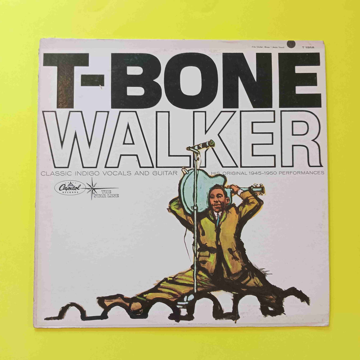 T-Bone Walker - The Great Blues Vocals And Guitar of (Original) - 1963 - T-1958 Used - VG++ - Vinyl T-Bone Walker - The Great Blues Vocals And Guitar of (Original) - 1963 - T-1958 Used - VG++ - Vinyl
