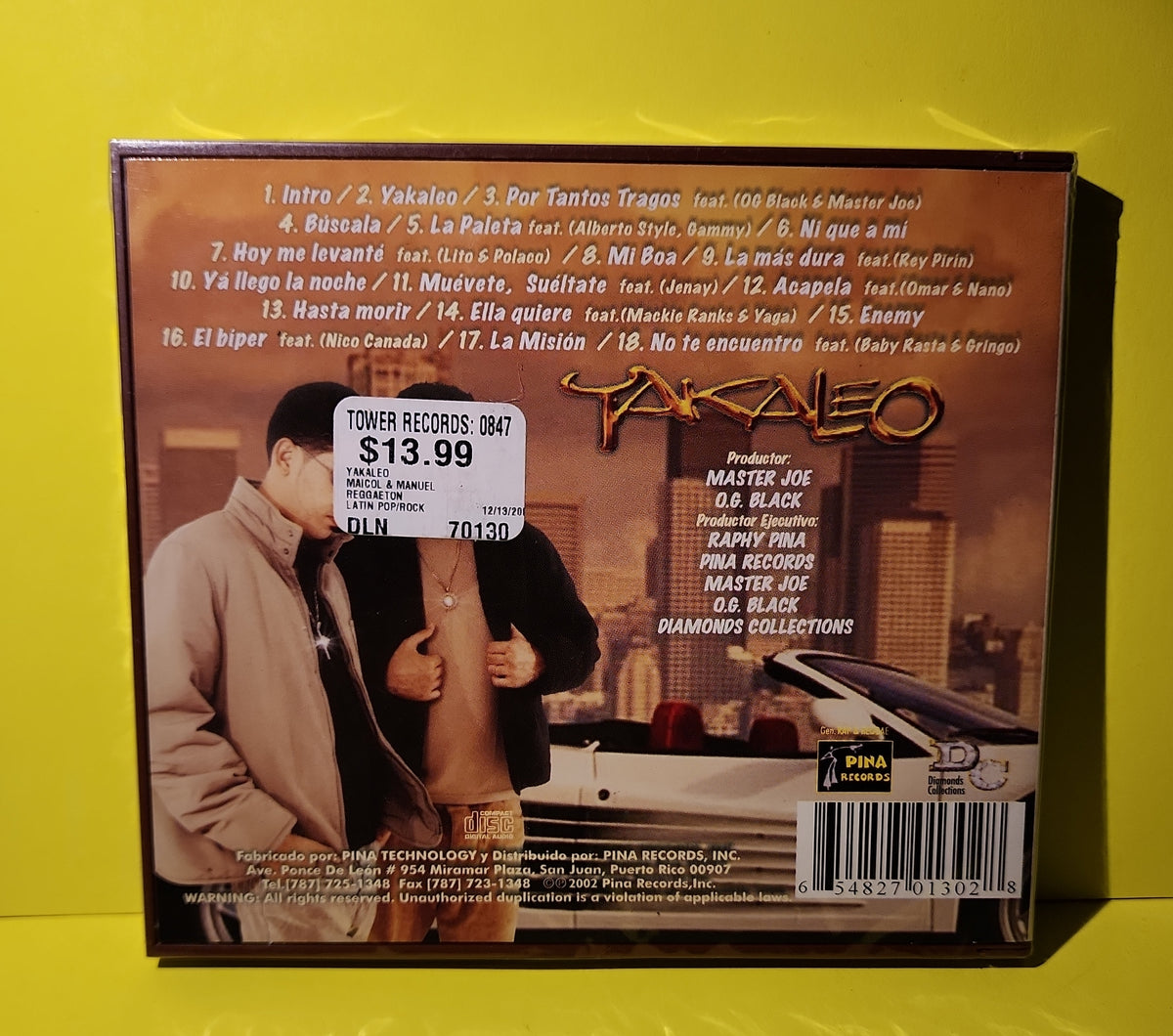 Maicol & Manuel - Yakaleo - 2002 - PR013028 New - Sealed, NM - CDs Maicol & Manuel - Yakaleo - 2002 - PR013028 New - Sealed, NM - CDs