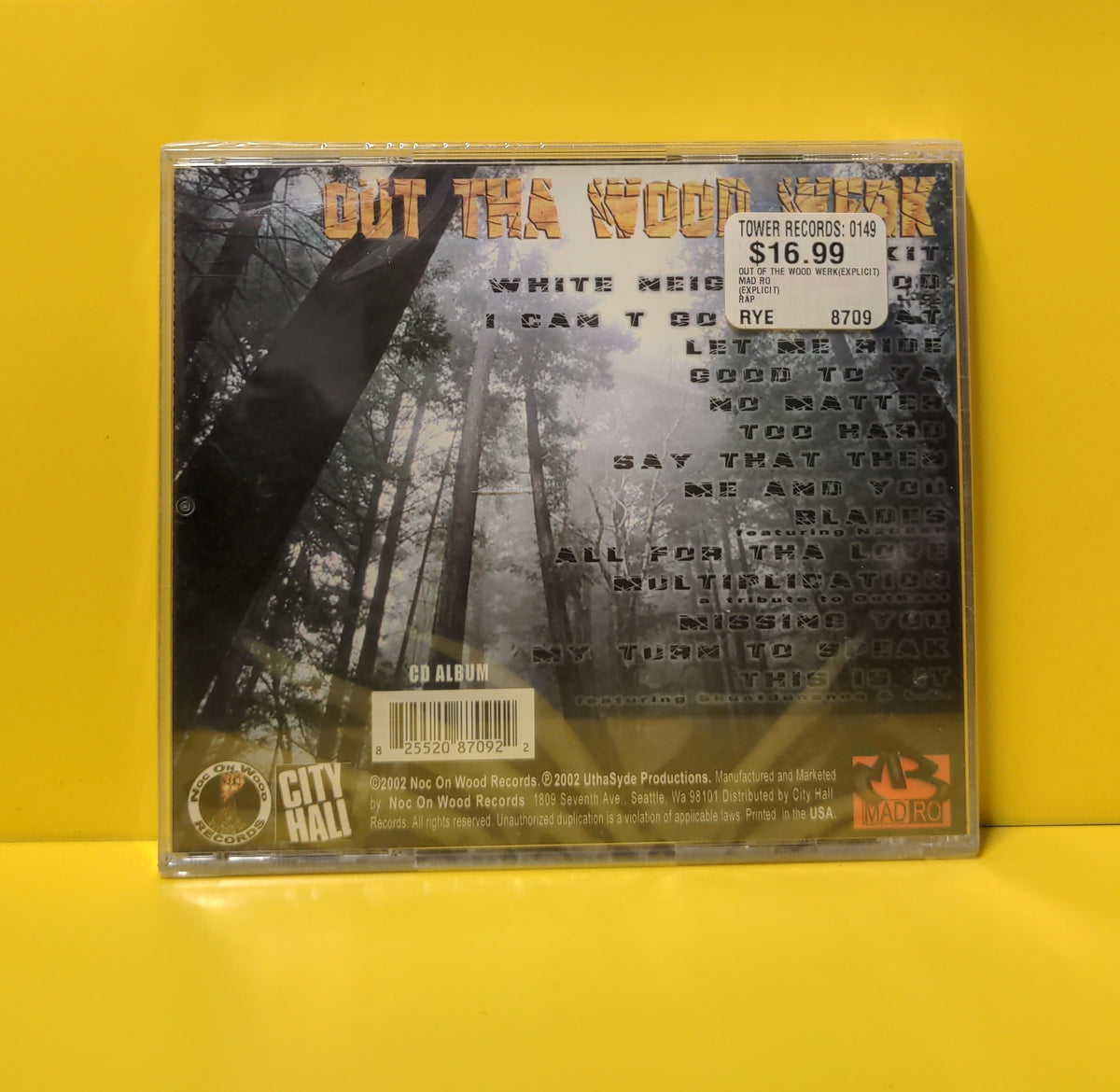 Mad Ro - Out Tha Wood Werk - 2002 - NOW-87092-2 New - Sealed - CDs Mad Ro - Out Tha Wood Werk - 2002 - NOW-87092-2 New - Sealed - CDs