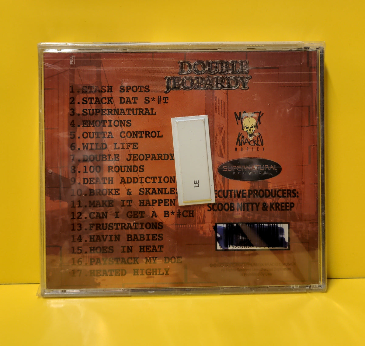 Scoob Nitty & Kreep - Present... Double Jeopardy - 2002 - SUP7272 New - Sealed - CDs Scoob Nitty & Kreep - Present... Double Jeopardy - 2002 - SUP7272 New - Sealed - CDs