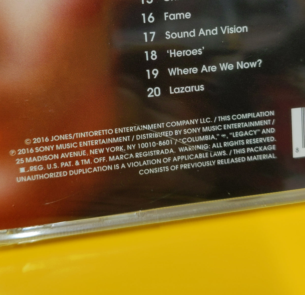 David Bowie - Legacy - 2016 - 88985376592 New - Sealed - CDs David Bowie - Legacy - 2016 - 88985376592 New - Sealed - CDs