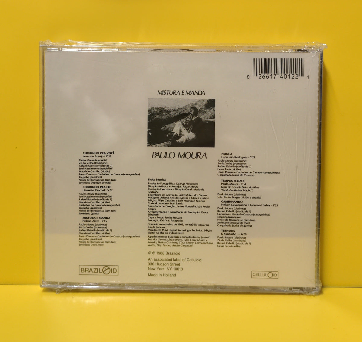 Paulo Moura - Mistura E Manda - 1988 - BRD 4012 New - Sealed - CDs Paulo Moura - Mistura E Manda - 1988 - BRD 4012 New - Sealed - CDs