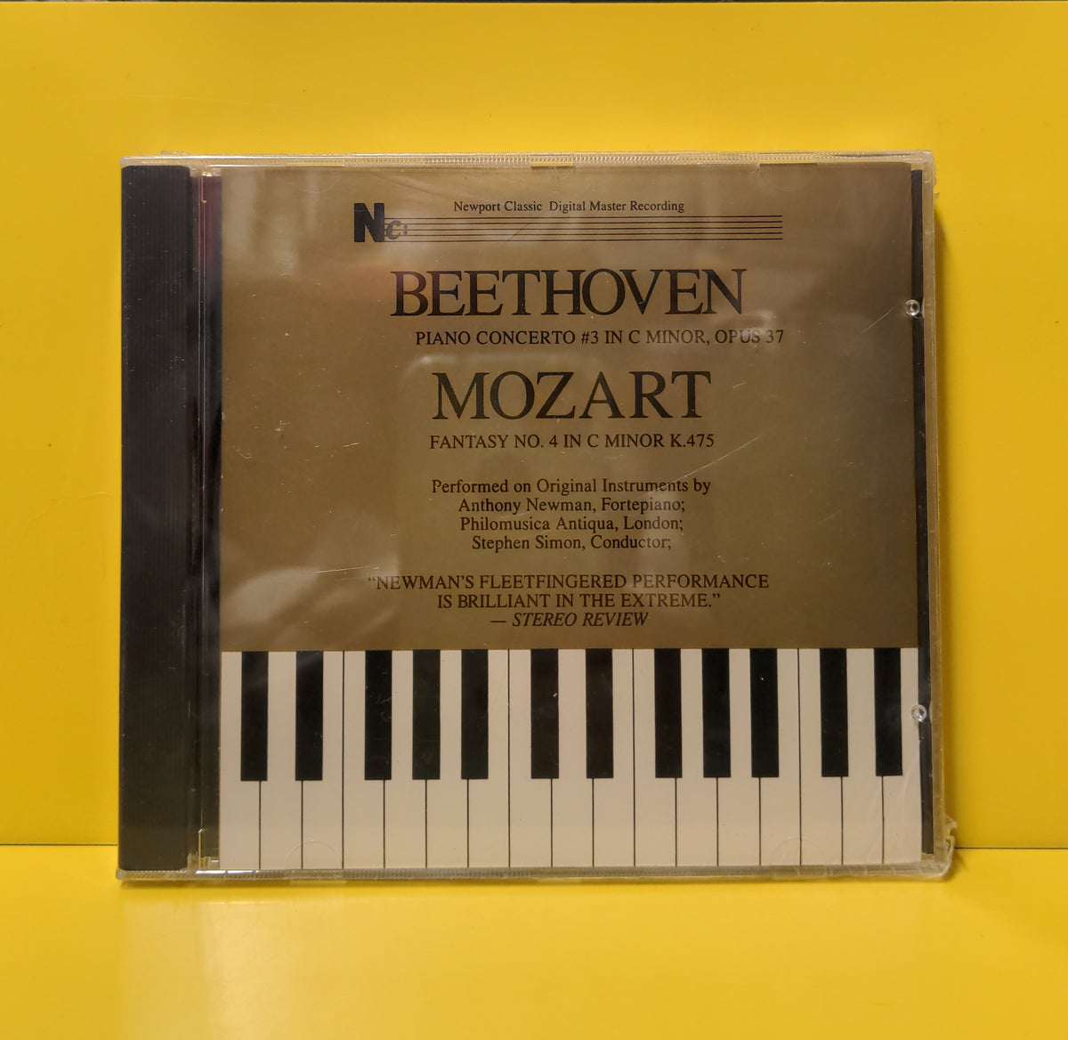 Beethoven, Mozart, Newman, Philomusica Antiqua, Simon - Piano Concerto #3 In C Minor, Opus 37 / Fantasy No. 4 In C Minor K. 475 - 1986 - NC 60007 New - Sealed - CDs Beethoven, Mozart, Newman, Philomusica Antiqua, Simon - Piano Concerto #3 In C Minor, Opus 37 / Fantasy No. 4 In C Minor K. 475 - 1986 - NC 60007 New - Sealed - CDs