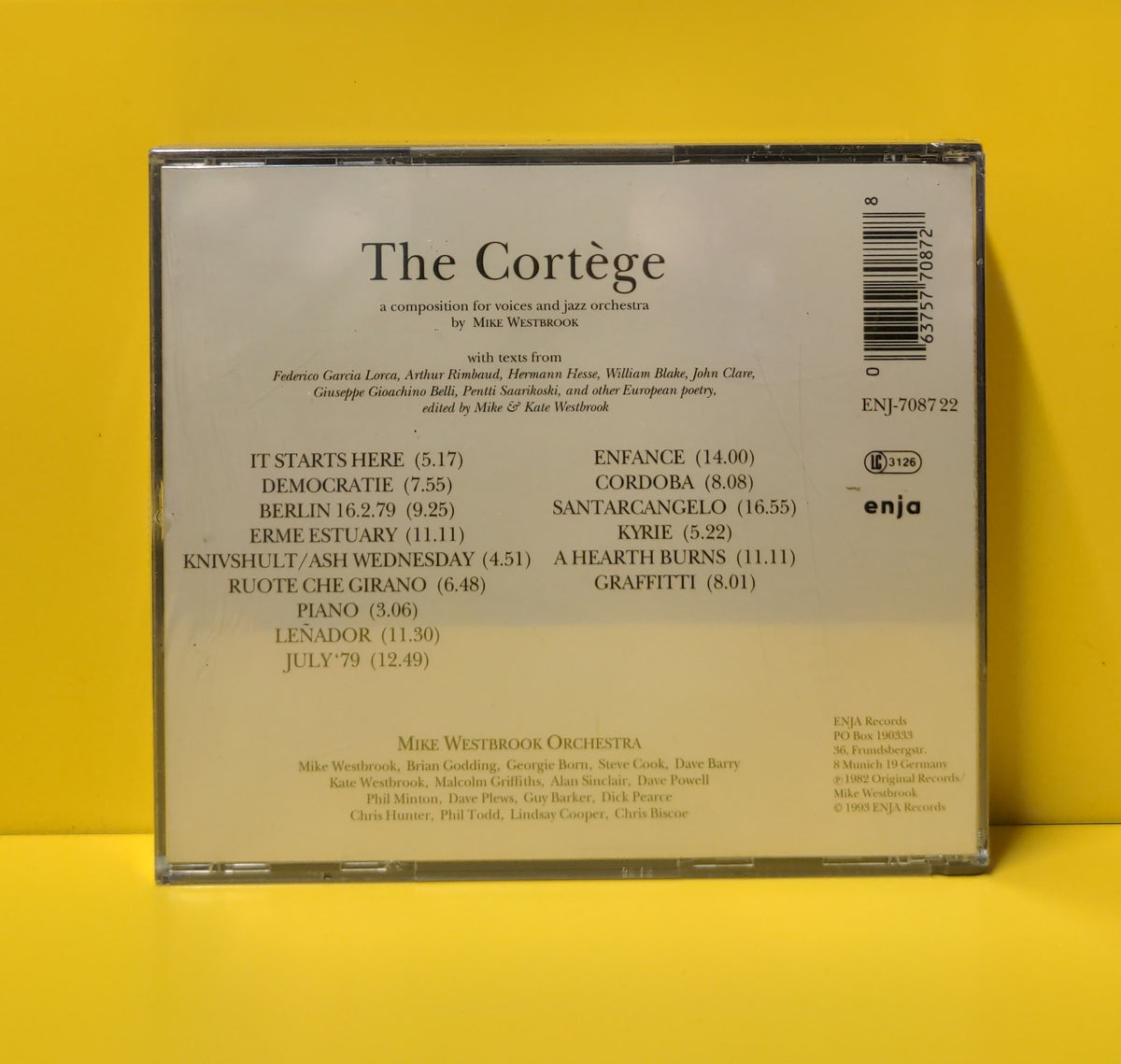 Mike Westbrook Orchestra - The Cortège - 1993 - ENJ-7087 22 - Sealed - CDs Mike Westbrook Orchestra - The Cortège - 1993 - ENJ-7087 22 - Sealed - CDs