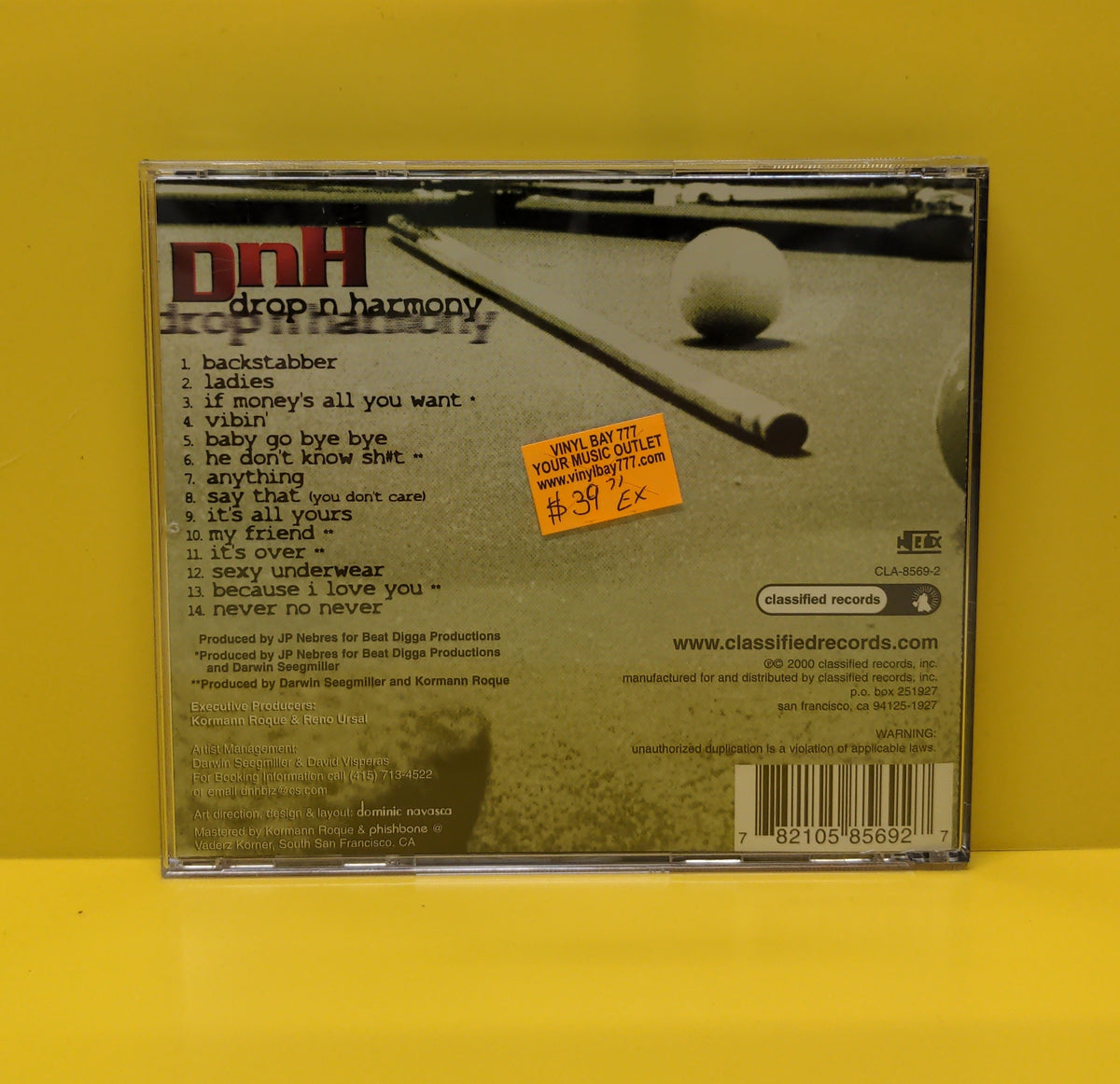 Drop N Harmony - Drop N Harmony - 2000 - CLA-8569-2 Used - EX - CDs Drop N Harmony - Drop N Harmony - 2000 - CLA-8569-2 Used - EX - CDs