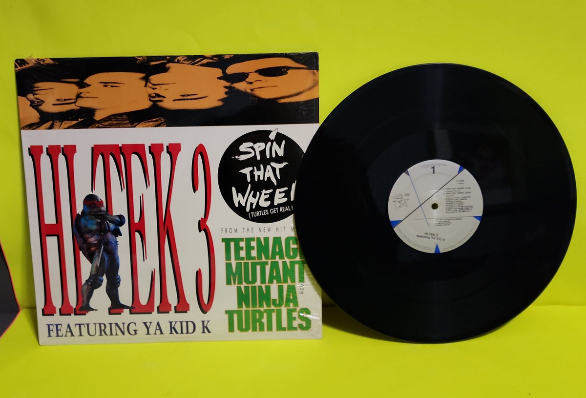 Hi Tek 3, Ya Kid K - Spin That Wheel (Turtles Get Real!) - 1990 - V-19706 Used - NM - Vinyl Hi Tek 3, Ya Kid K - Spin That Wheel (Turtles Get Real!) - 1990 - V-19706 Used - NM - Vinyl