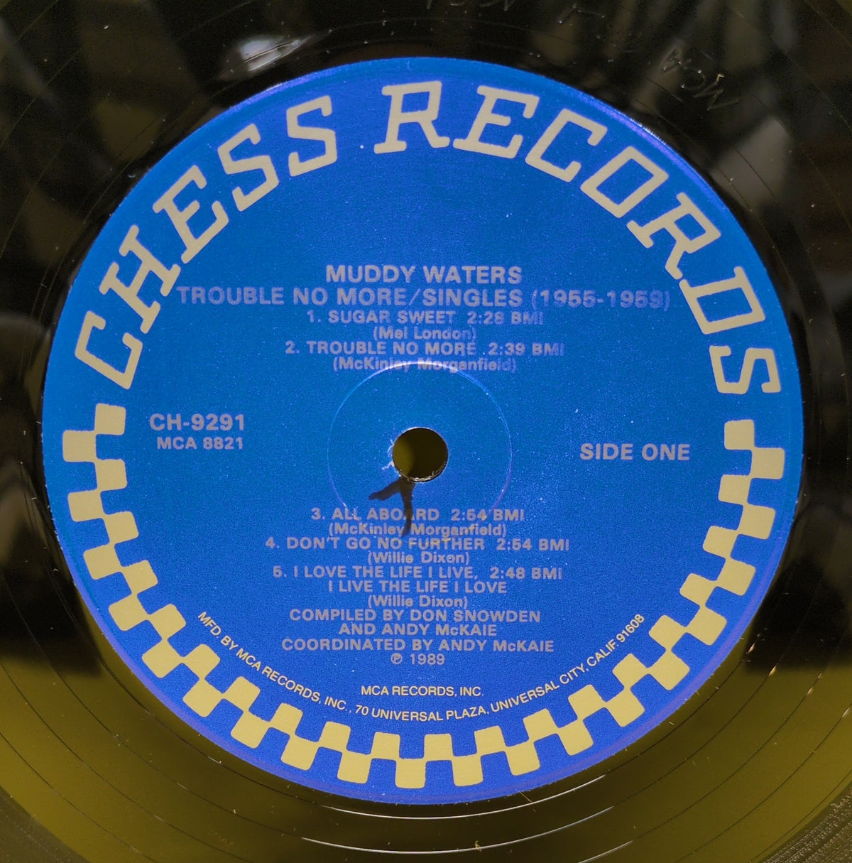 Muddy Waters - Trouble No More (Singles 1955-1959) - 1989 - CH-9291 Used - NM - Vinyl Muddy Waters - Trouble No More (Singles 1955-1959) - 1989 - CH-9291 Used - NM - Vinyl