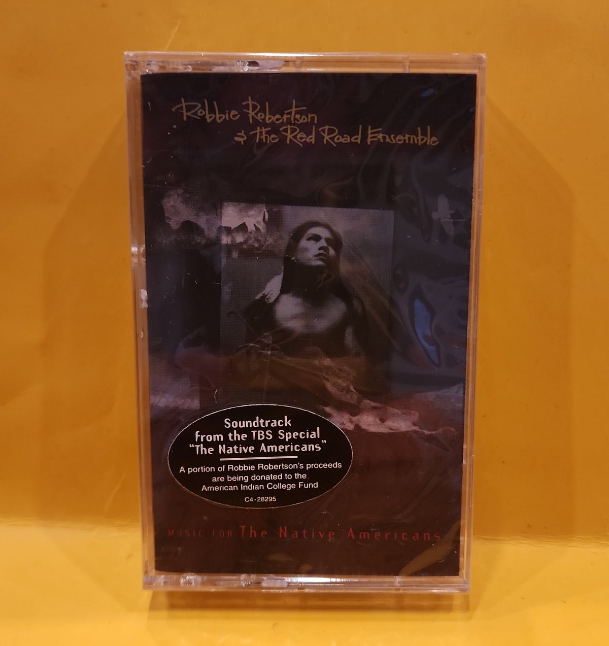Robbie Robertson & The Red Road Ensemble - Music For The Native Americans - 1994 - 8 28295 4 6 New - Sealed - cassettes Robbie Robertson & The Red Road Ensemble - Music For The Native Americans - 1994 - 8 28295 4 6 New - Sealed - cassettes