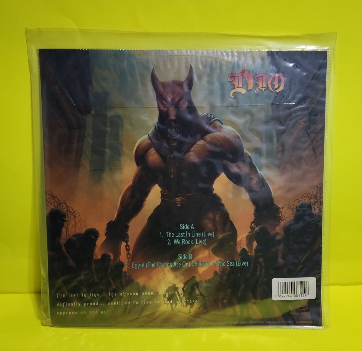 Dio - The Last In Live RSD - 2024 - 4099964001259 New - Sealed - Vinyl Dio - The Last In Live RSD - 2024 - 4099964001259 New - Sealed - Vinyl