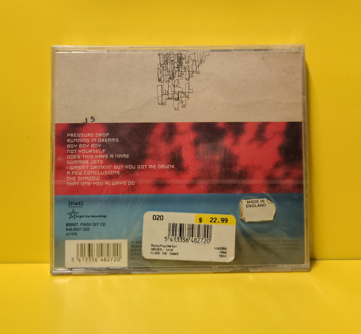 Iain Archer - Flood The Tanks - 2004 - BSR27 New - Sealed - CDs Iain Archer - Flood The Tanks - 2004 - BSR27 New - Sealed - CDs