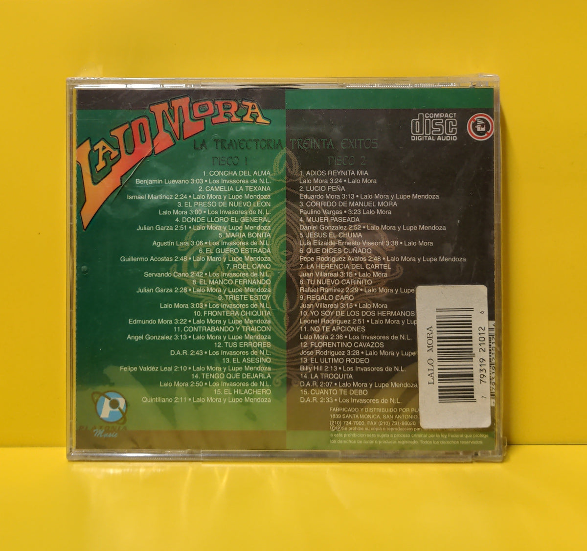 Lalo Mora - La Trayectoria / Treinta Exitos - TPCD. 2101 New - Sealed - 2xCD Lalo Mora - La Trayectoria / Treinta Exitos - TPCD. 2101 New - Sealed - 2xCD