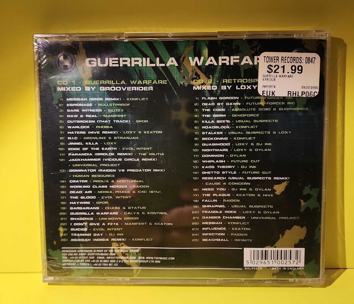Various - Guerrilla Warfare - 2005 - RHLP06CD New - Sealed - CDs Various - Guerrilla Warfare - 2005 - RHLP06CD New - Sealed - CDs