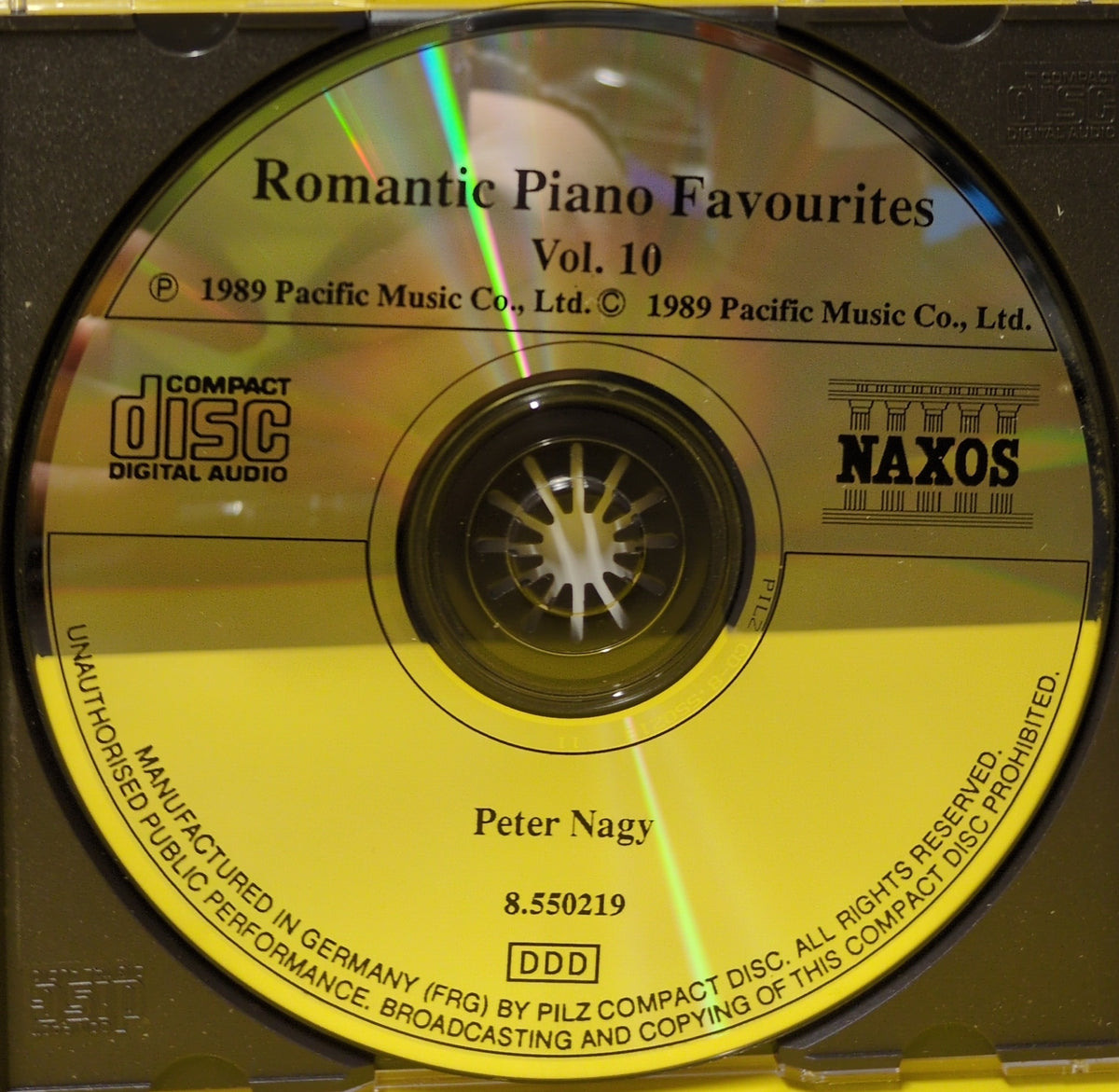 Peter Nagy - Romantic Piano Favourites Vol. 10 - 8.550219 Used - EX - CDs Peter Nagy - Romantic Piano Favourites Vol. 10 - 8.550219 Used - EX - CDs