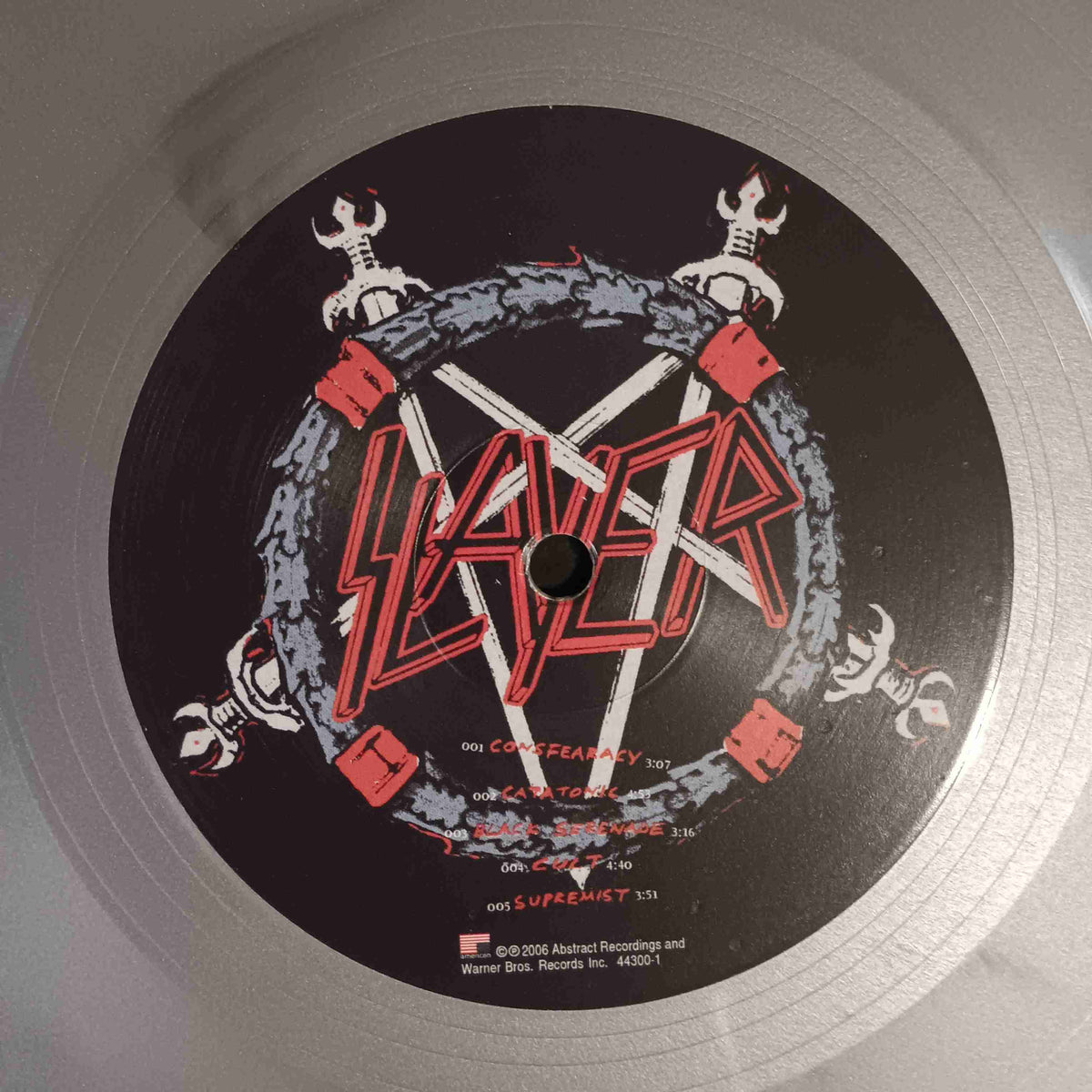Slayer - Christ Illusion (Germany Silver Unofficial Release) - 2024 - 44300-1 Used - NM - Vinyl Slayer - Christ Illusion (Germany Silver Unofficial Release) - 2024 - 44300-1 Used - NM - Vinyl