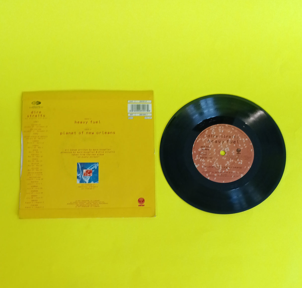Dire Straits - Heavy Fuel / Planet of New Orleans (UK 7") - 1991 - DSTR 17 Used - VG++ - Vinyl Dire Straits - Heavy Fuel / Planet of New Orleans (UK 7") - 1991 - DSTR 17 Used - VG++ - Vinyl