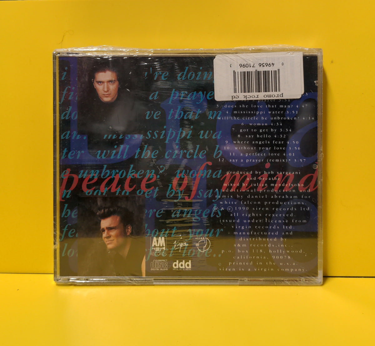 Breathe - Peace Of Mind - 1990 - 75021 5320 2 New - Sealed - CDs Breathe - Peace Of Mind - 1990 - 75021 5320 2 New - Sealed - CDs