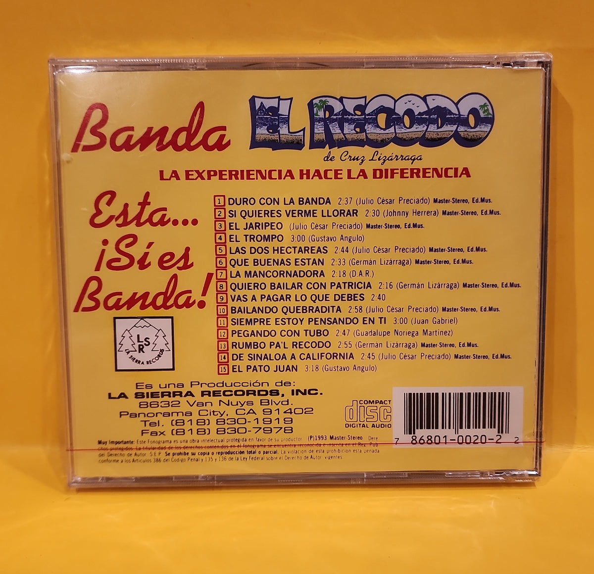 Banda el Recordo - Esta... i Sies Banda - 1993 - LSR-CD 020 New - Sealed - CDs Banda el Recordo - Esta... i Sies Banda - 1993 - LSR-CD 020 New - Sealed - CDs