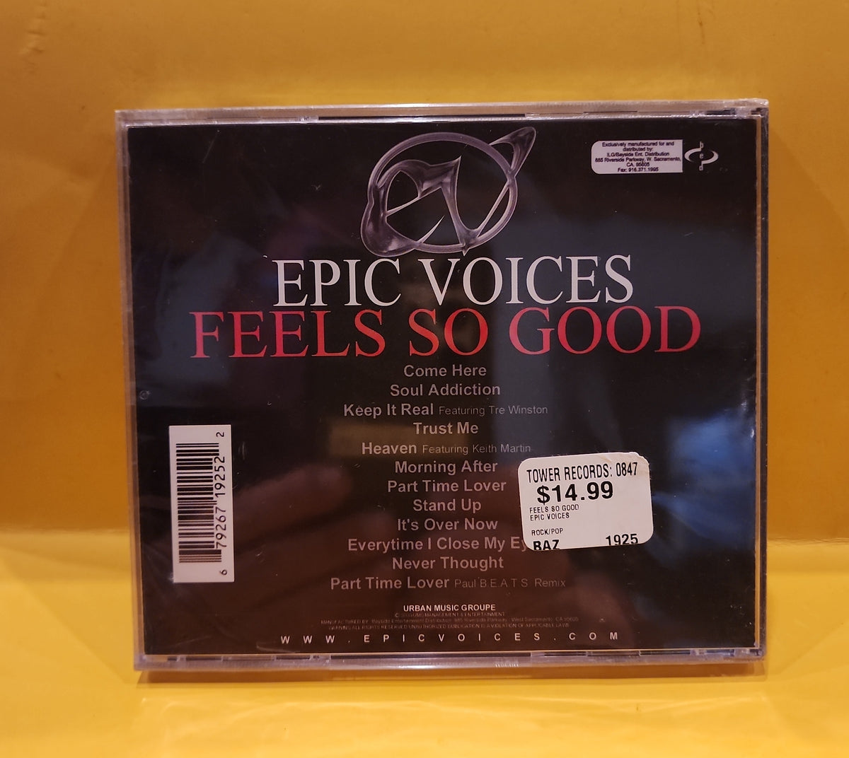 Epic Voices - Feels So Good - 2000 - 679267192522 New - Sealed - CDs Epic Voices - Feels So Good - 2000 - 679267192522 New - Sealed - CDs