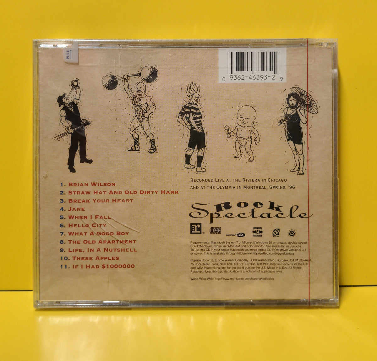 Barenaked Ladies - Rock Spectacle - 1996 - 9 46393-2 New - Sealed - CDs Barenaked Ladies - Rock Spectacle - 1996 - 9 46393-2 New - Sealed - CDs