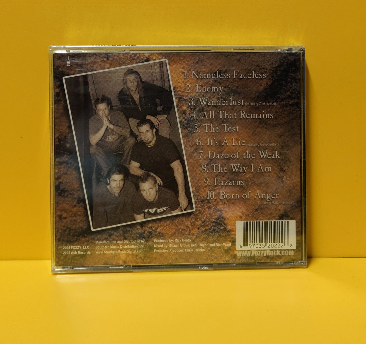 Fozzy - All That Remains - 2005 - ASH 2022-2 New - Sealed - CDs Fozzy - All That Remains - 2005 - ASH 2022-2 New - Sealed - CDs