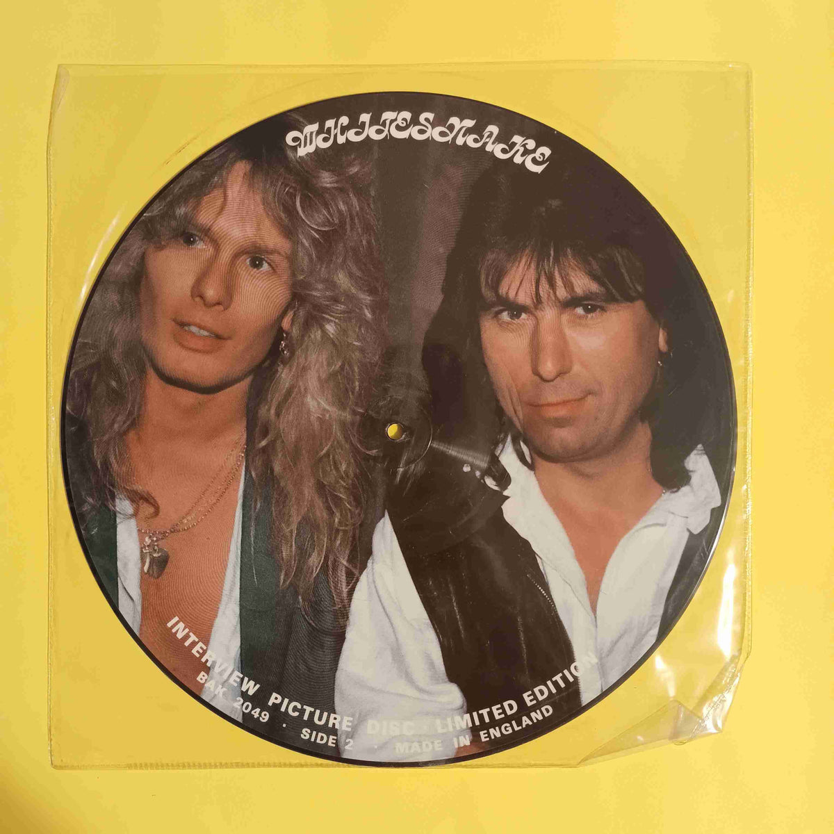 Whitesnake - Interview Picture Disc Limited Edition UK - 1987 - BAK 2049 Used - EX - Vinyl Whitesnake - Interview Picture Disc Limited Edition UK - 1987 - BAK 2049 Used - EX - Vinyl