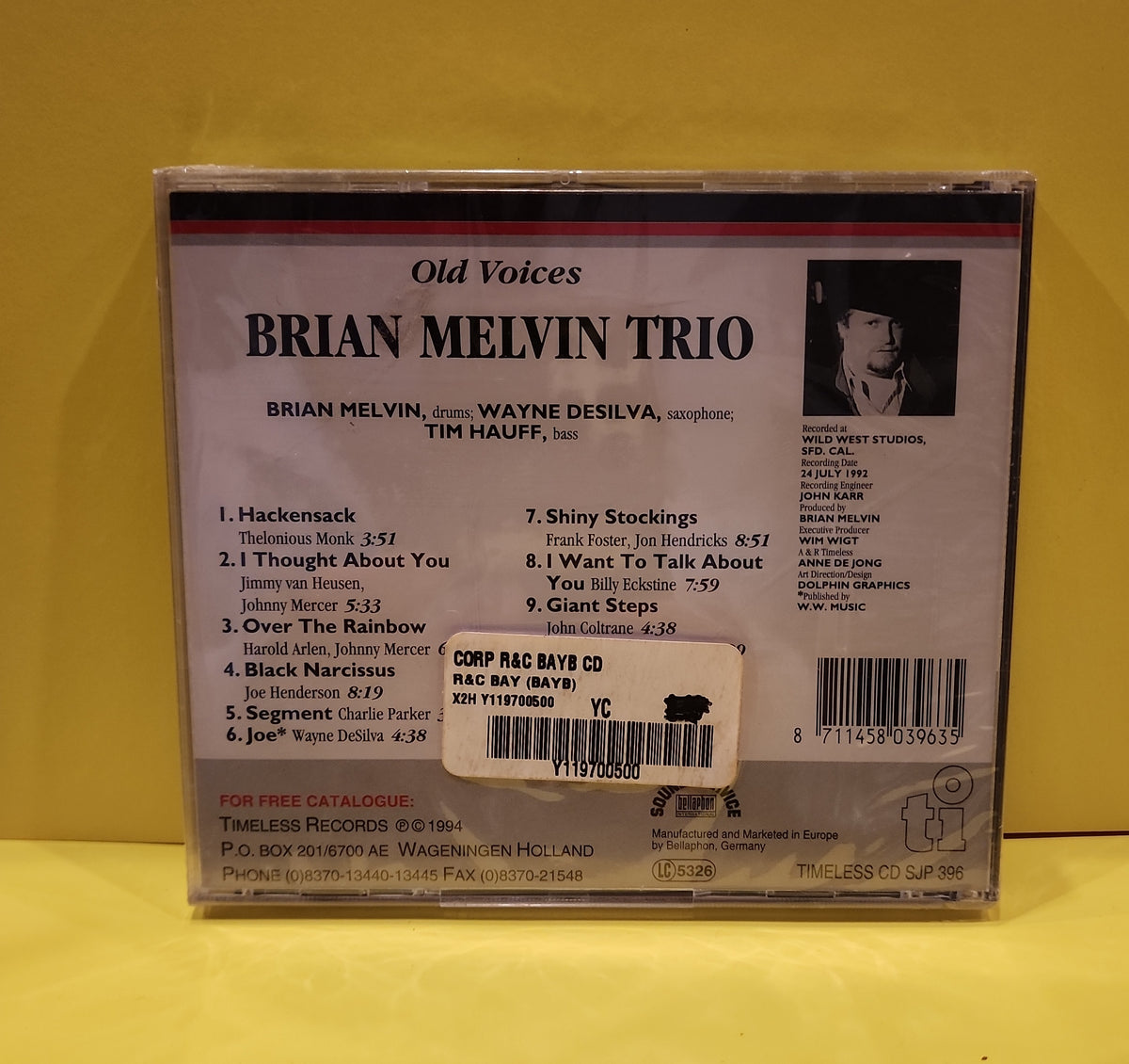 Brian Melvin Trio - Old Voices - 1994 - CD SJP 396 New - Sealed - CDs Brian Melvin Trio - Old Voices - 1994 - CD SJP 396 New - Sealed - CDs