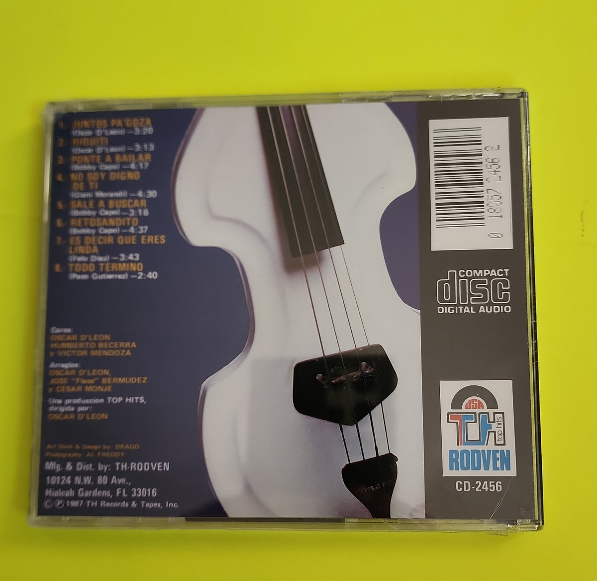 Oscar D'Leon - Riquiti - 1987 - CD-2456 New - Sealed - CDs Oscar D'Leon - Riquiti - 1987 - CD-2456 New - Sealed - CDs