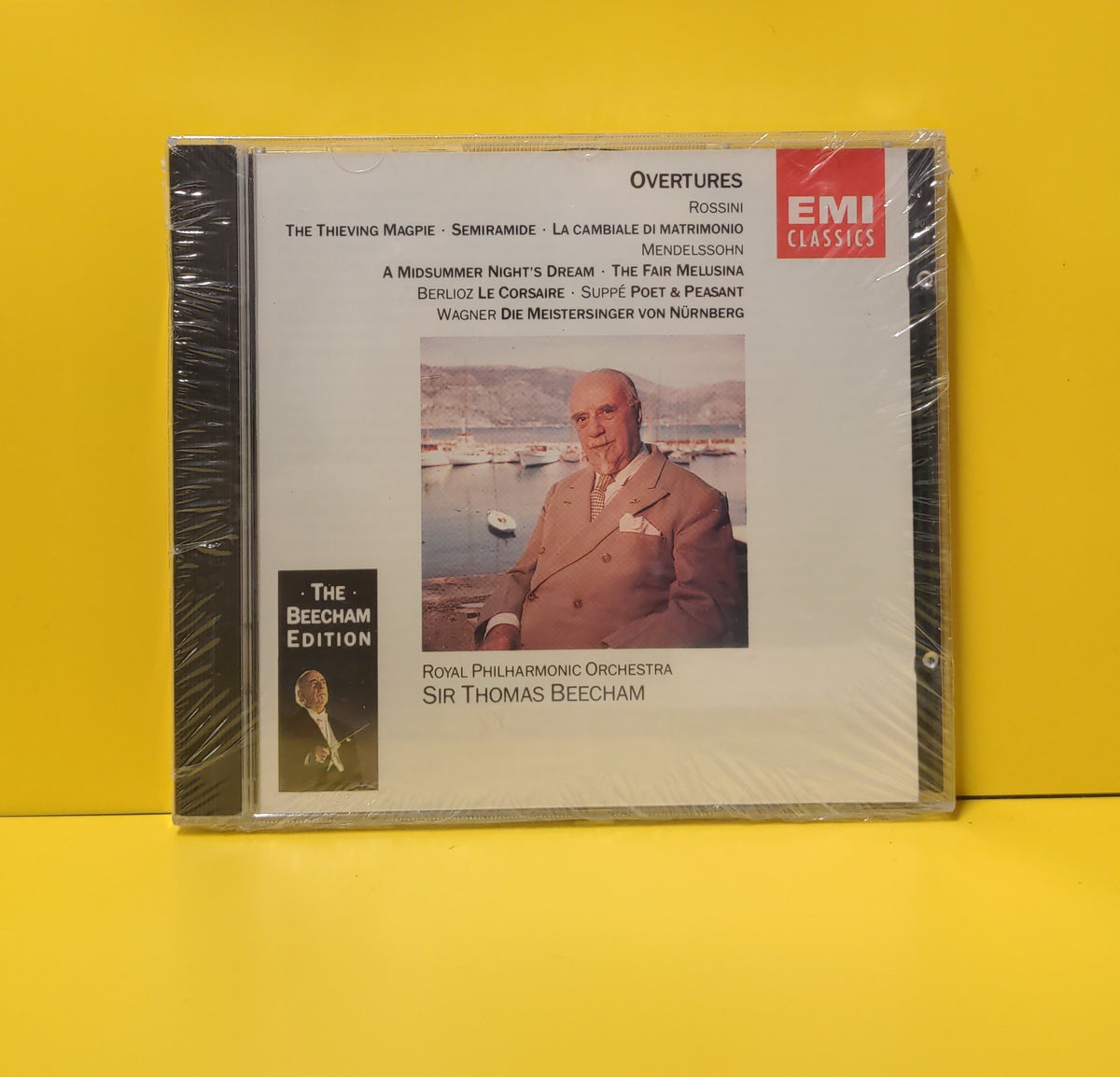 Rossini, Mendelssohn, Berlioz, Suppé, Wagner, Royal Philharmonic Orchestra, Sir Thomas Beecham - Overtures - 1992 - CDM 7 63407 2 New - Sealed - CDs Rossini, Mendelssohn, Berlioz, Suppé, Wagner, Royal Philharmonic Orchestra, Sir Thomas Beecham - Overtures - 1992 - CDM 7 63407 2 New - Sealed - CDs