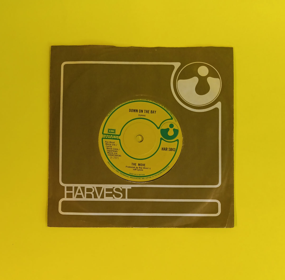 The Move - Chinatown / Down on the Bay (UK 7") - 1971 - HAR 5043 Used - VG++ - Vinyl The Move - Chinatown / Down on the Bay (UK 7") - 1971 - HAR 5043 Used - VG++ - Vinyl