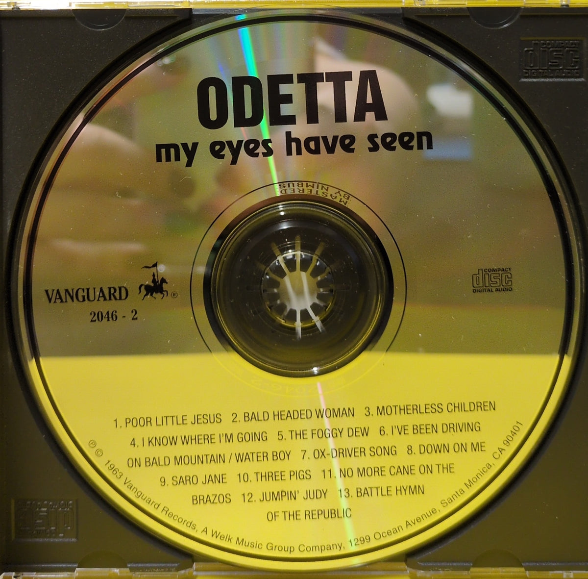 Odetta - My Eyes Have Seen - 1994 - 2046-2 Used - EX - CDs - Reissue Odetta - My Eyes Have Seen - 1994 - 2046-2 Used - EX - CDs - Reissue