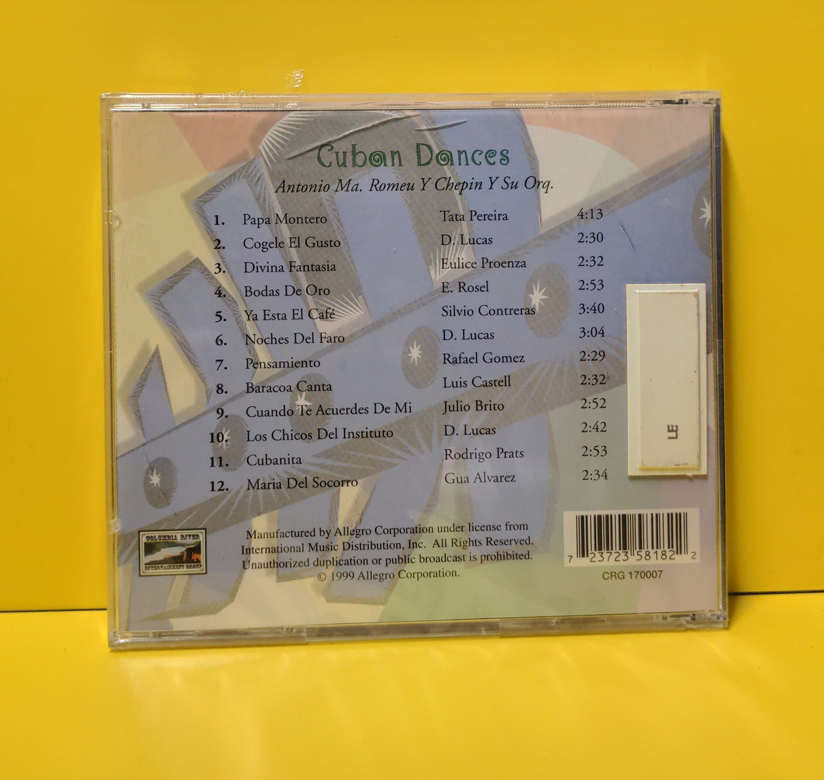 Orquesta Antonio Maria Romeu - Latinismo Cuban Dances - 1999 - CRG 170007 New - Sealed - CDs Orquesta Antonio Maria Romeu - Latinismo Cuban Dances - 1999 - CRG 170007 New - Sealed - CDs