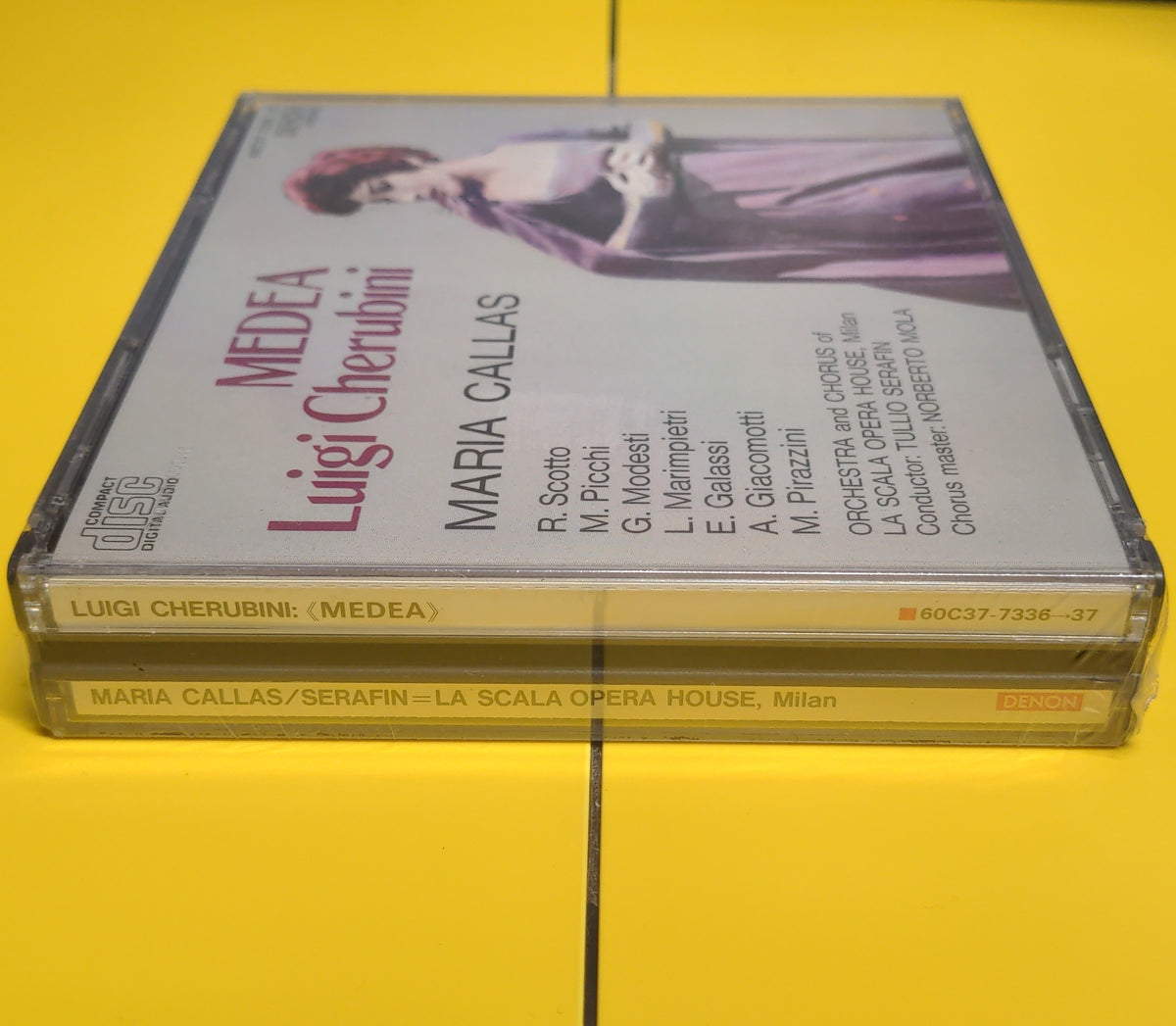 Luigi Cherubini, Callas, Scotto, Pirazzini, Picchi, Modesti, Marimpietri, Galassi, Giacomotti, Serafin, Mola, Orchestra and Chorus of La Scala Opera House - Medea - 1985 - 60C37-7336-37 New - Sealed - CDs Luigi Cherubini, Callas, Scotto, Pirazzini, Picchi, Modesti, Marimpietri, Galassi, Giacomotti, Serafin, Mola, Orchestra and Chorus of La Scala Opera House - Medea - 1985 - 60C37-7336-37 New - Sealed - CDs
