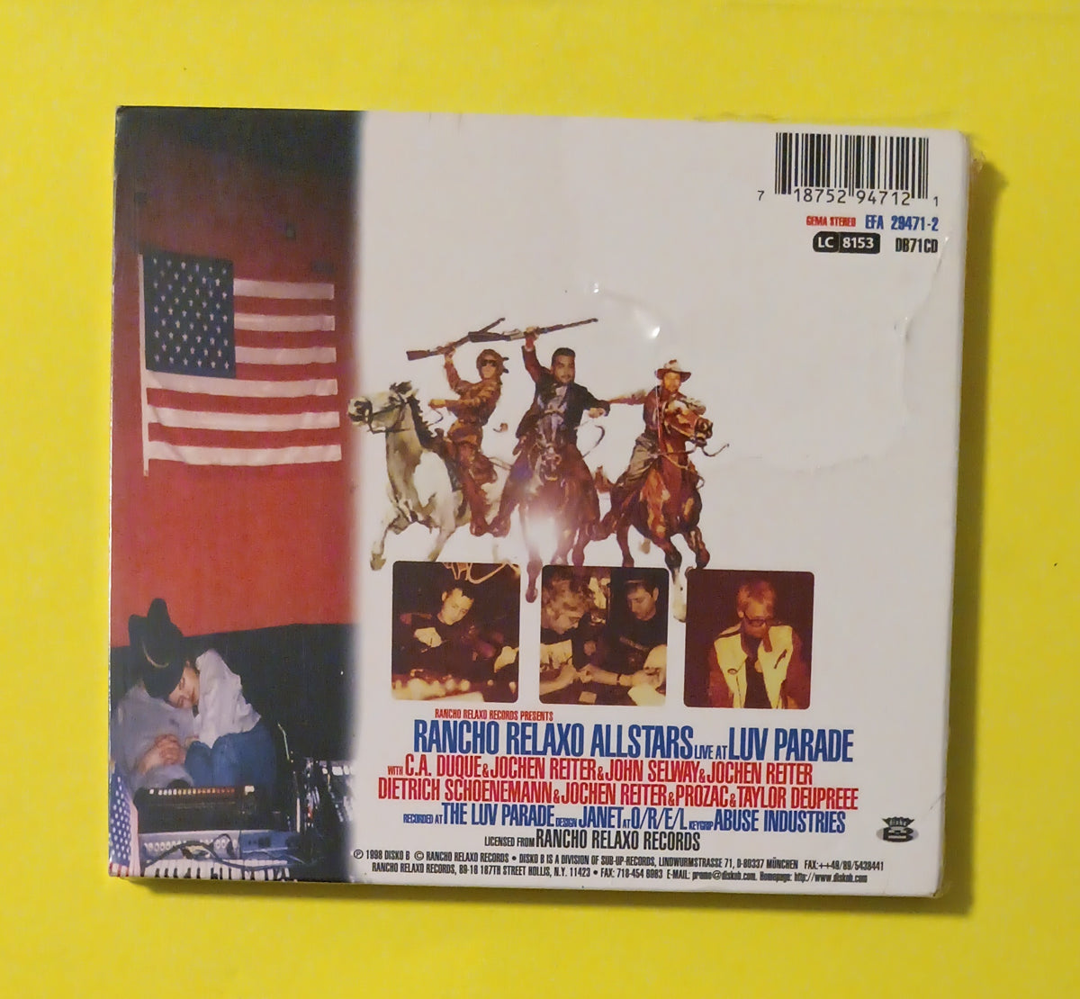Rancho Relaxo Allstars - Volume II Live at Luv Parade - 1998 - DB71CD New - Sealed - CDs Rancho Relaxo Allstars - Volume II Live at Luv Parade - 1998 - DB71CD New - Sealed - CDs