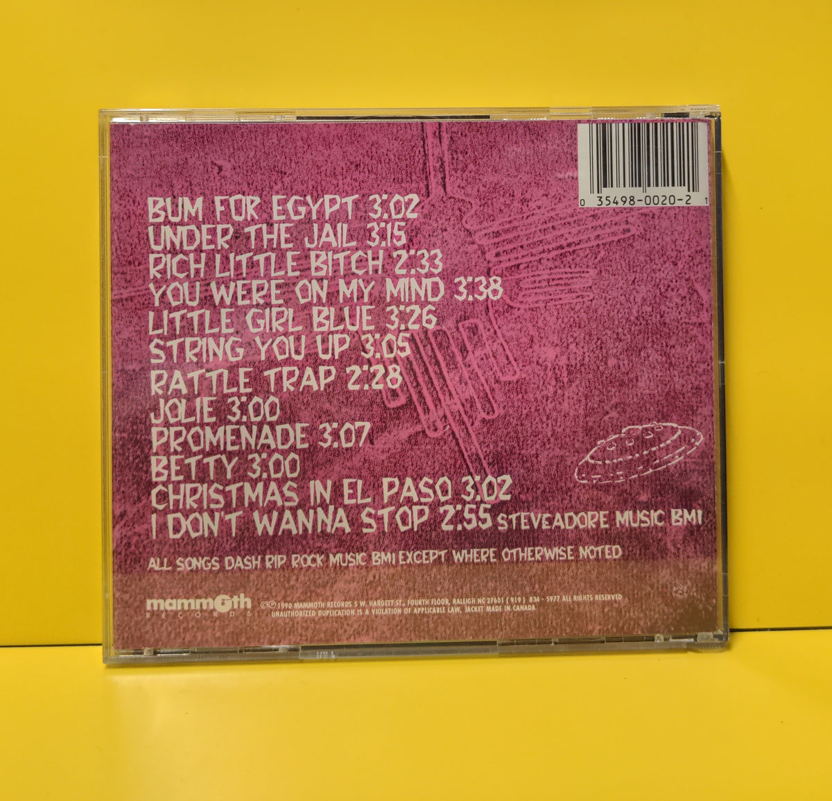 Dash Rip Rock - Not Of This World - 1990 - MR0020 Used - NM - CDs Dash Rip Rock - Not Of This World - 1990 - MR0020 Used - NM - CDs