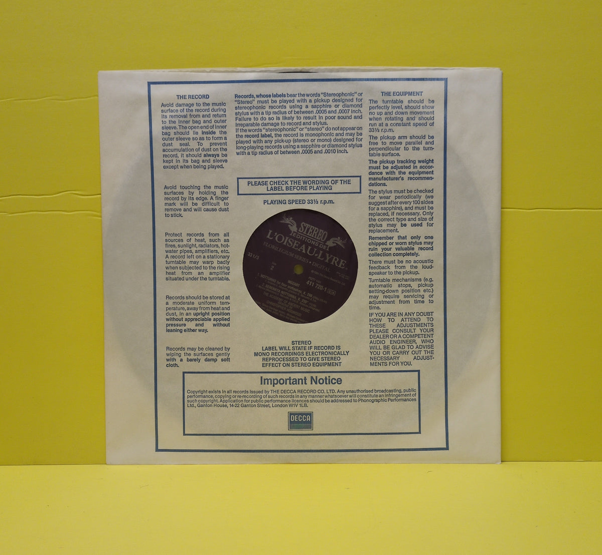 Wolfgang Amadeus Mozart, The Academy Of Ancient Music, Christopher Hogwood - Eine Kleine Nachtmusik • Serenata Notturna • Notturno, K.286 - 1984 - 411 720-1 Used - NM - Vinyl Wolfgang Amadeus Mozart, The Academy Of Ancient Music, Christopher Hogwood - Eine Kleine Nachtmusik • Serenata Notturna • Notturno, K.286 - 1984 - 411 720-1 Used - NM - Vinyl