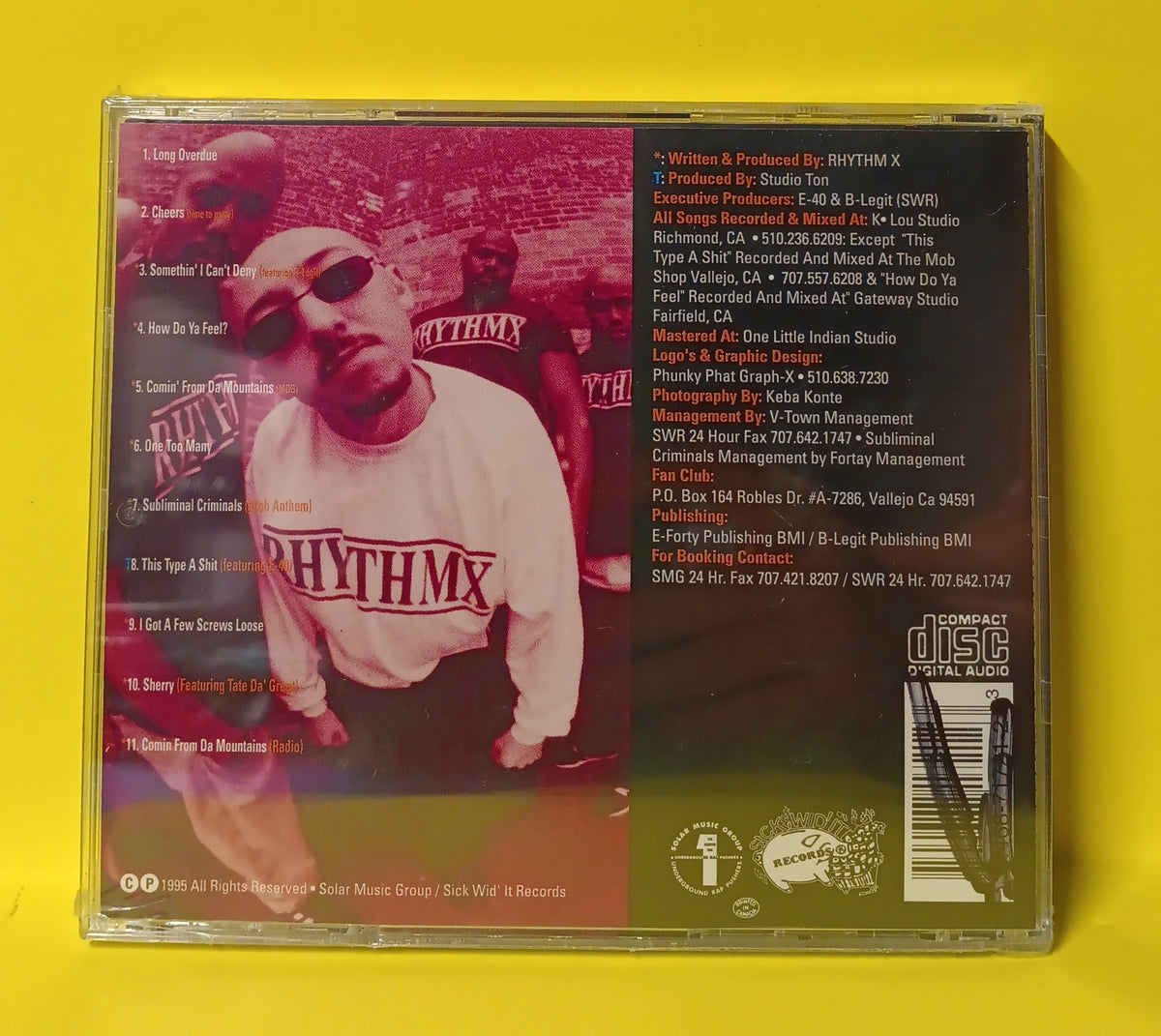 RhythmX - Long Overdue - 1993 - SWR1721 New - Sealed - CDs RhythmX - Long Overdue - 1993 - SWR1721 New - Sealed - CDs
