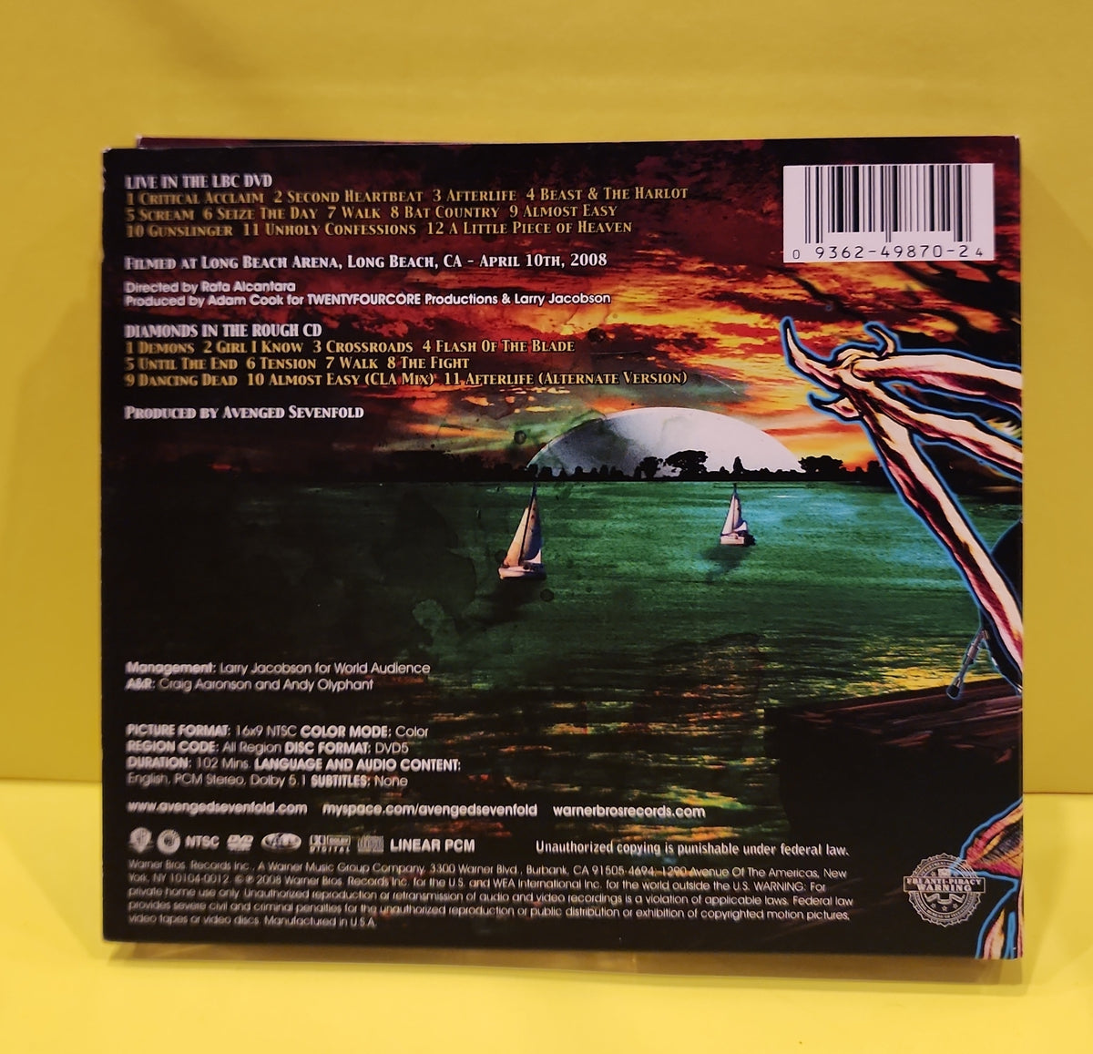 Avenged Sevenfold - Live In The LBC & Diamonds In The Rough - 2008 - 9362-49870-2 New - EX - CDs Avenged Sevenfold - Live In The LBC & Diamonds In The Rough - 2008 - 9362-49870-2 New - EX - CDs