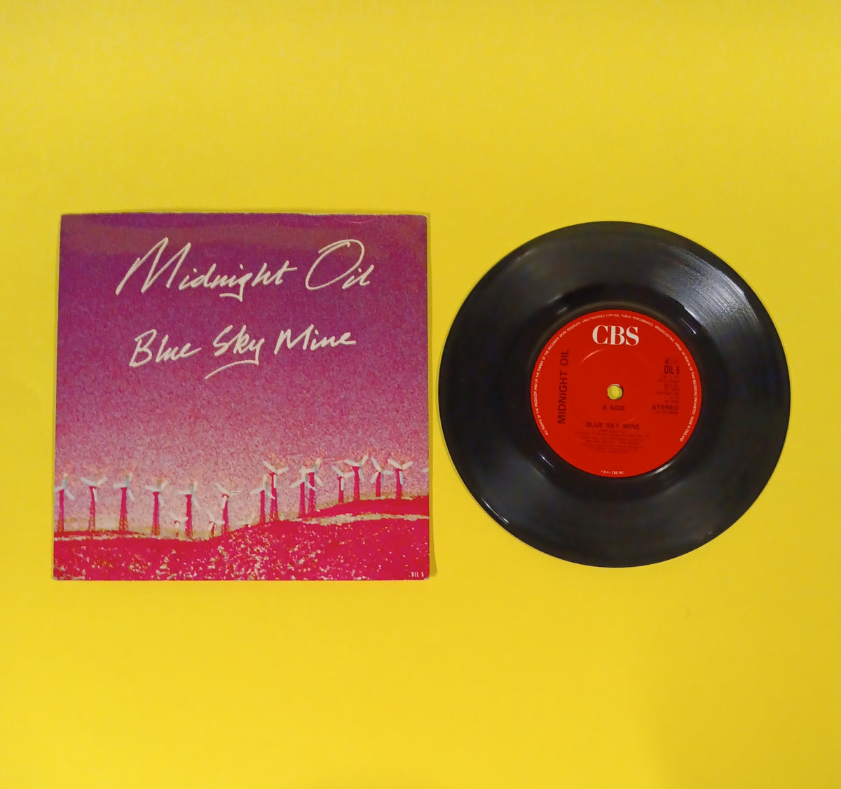 Midnight Oil - Blue Sky Mine (UK 7") - 1990 - OIL 5 Used - VG+ - Vinyl Midnight Oil - Blue Sky Mine (UK 7") - 1990 - OIL 5 Used - VG+ - Vinyl