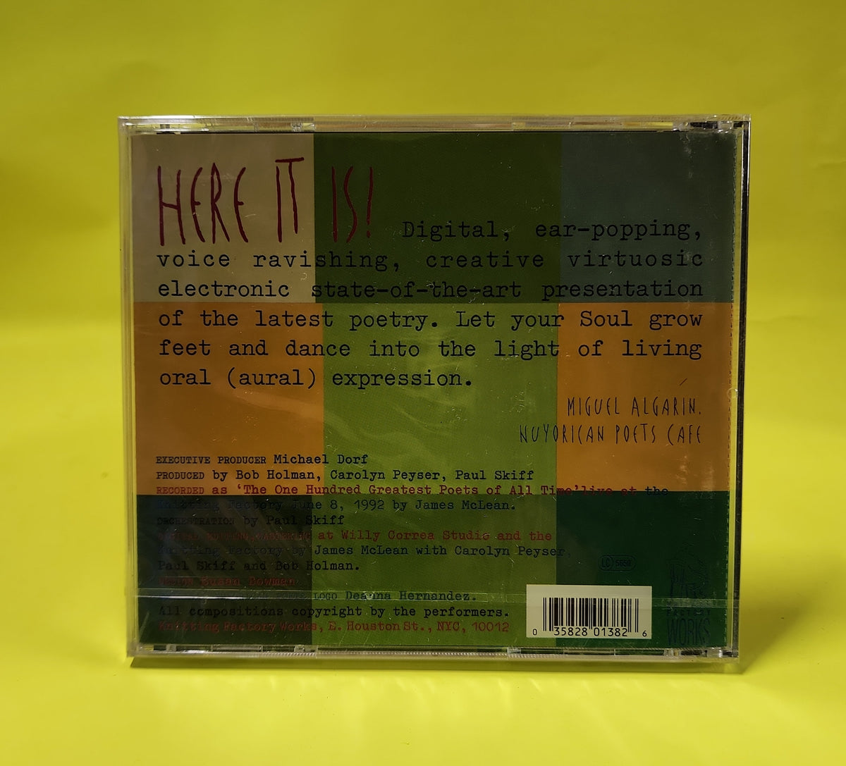 Nuyorican Symphony - Poetry Live At The Knitting Factory - New - Sealed - CDs Nuyorican Symphony - Poetry Live At The Knitting Factory - New - Sealed - CDs